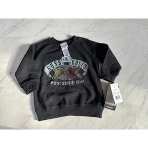 Guns N’ Roses NWT black pullover sweatshirt graphic sweet child of mine 3-6 mo